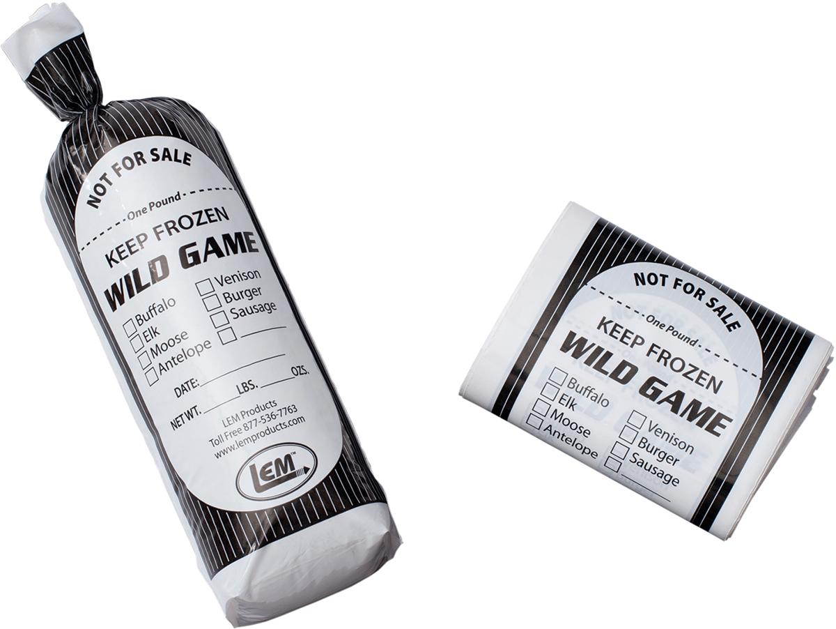 LEM Products Wild Game Poly Bags 2 lb. - 25 Count