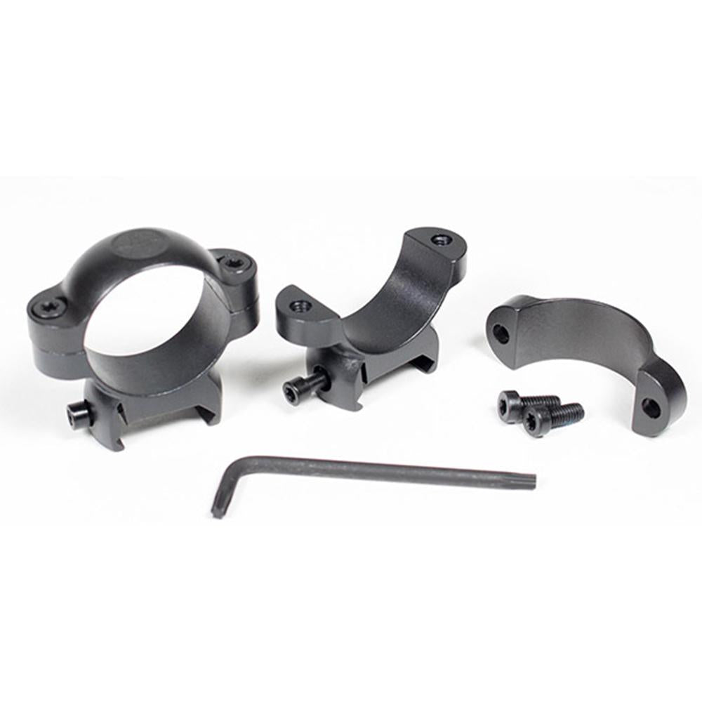 Leupold LRW Cross-Slot 2-Piece 1" Medium Matte Steel Scope Rings