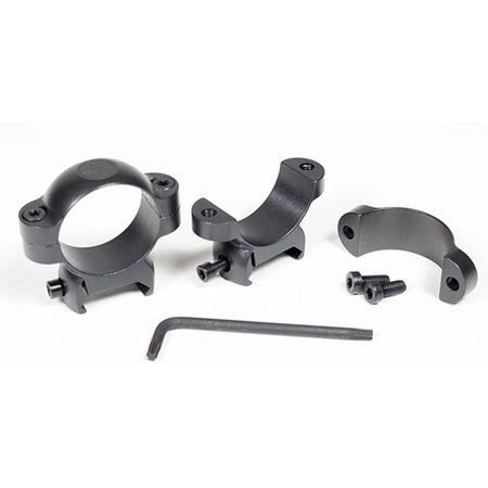 Leupold LRW Cross-Slot 2-Piece 1" Medium Matte Steel Scope Rings