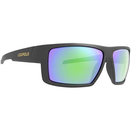 Leupold Switchback ANSI Z87.1+ Ballistic Shooting Glasses Matte Black Emerald Mirror