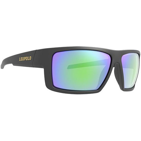Leupold Switchback ANSI Z87.1+ Ballistic Shooting Glasses Matte Black Emerald Mirror