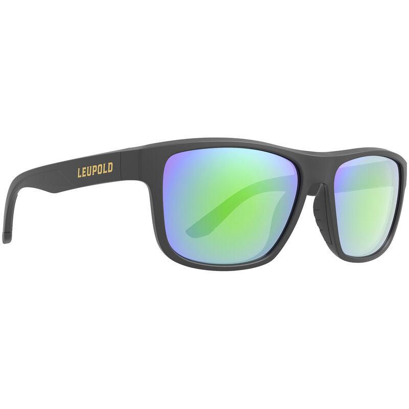 Leupold Katmai Polarized Shooting Glasses Matte Black Emerald Mirror Lenses