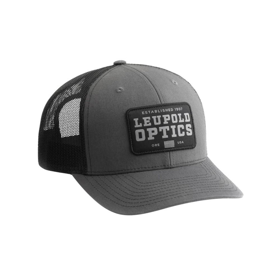 Leupold 1907 Semi-Structured Trucker Cap Grey and Black