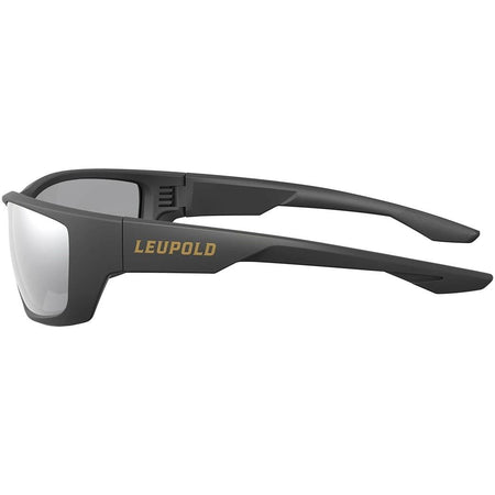 Leupold Cheyenne Matte Black Sunglasses with Shadow Gray Flash Lens
