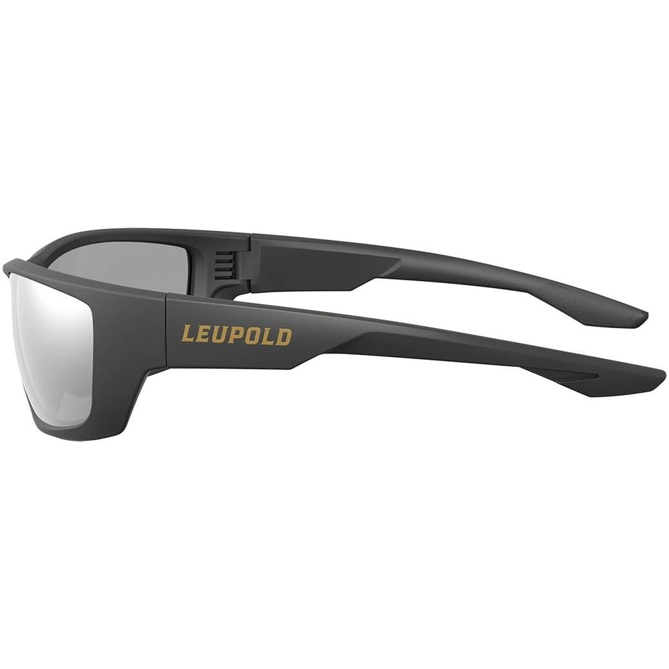 Leupold Cheyenne Matte Black Sunglasses with Shadow Gray Flash Lens
