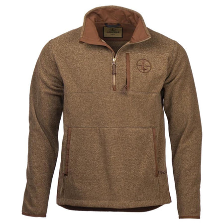 Leupold Make Ready 1/4 Zip Fleece Jacket Medium Bone Brown