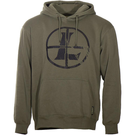 Leupold Distressed Reticle Midweight Hoodie Ash Green Small