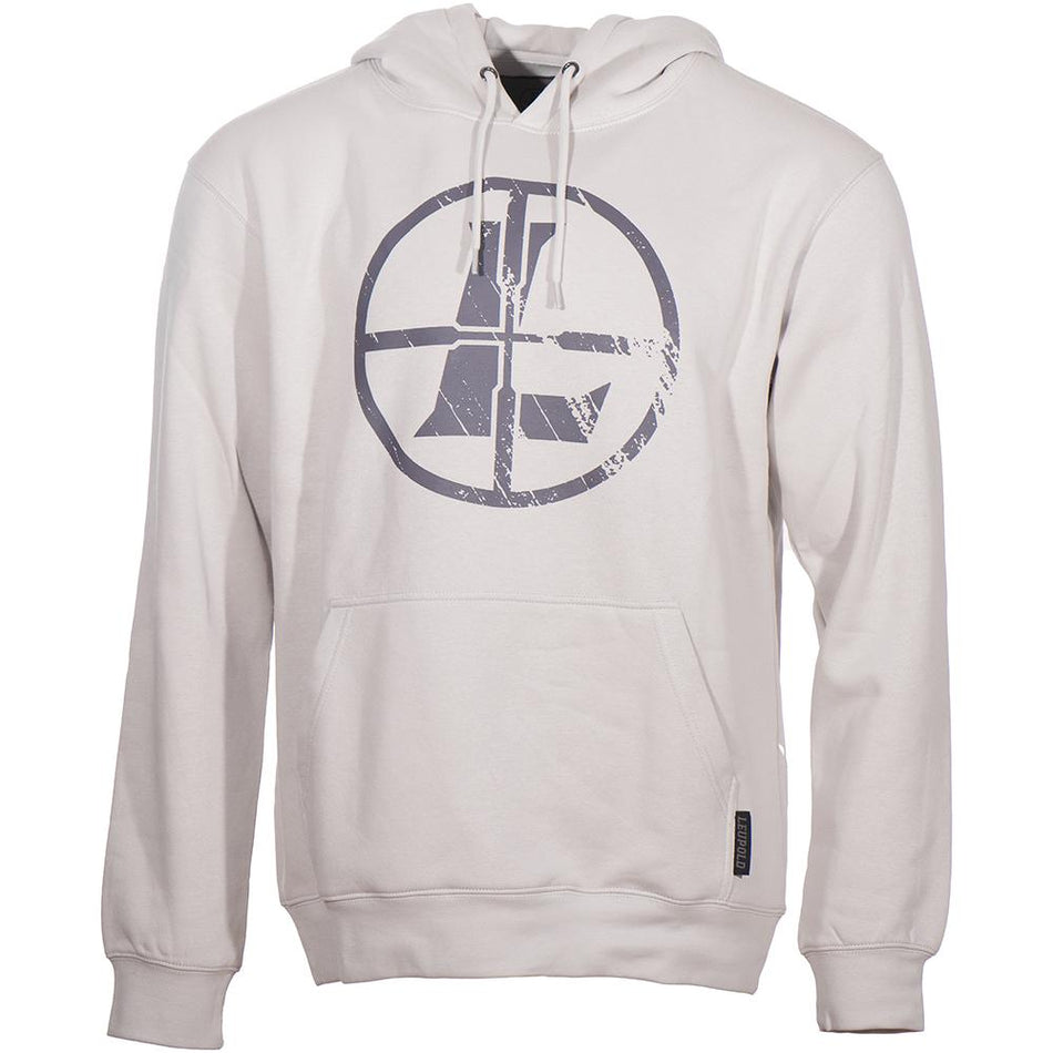 Leupold Distressed Reticle Logo Hoodie Sweatshirt Bone Medium