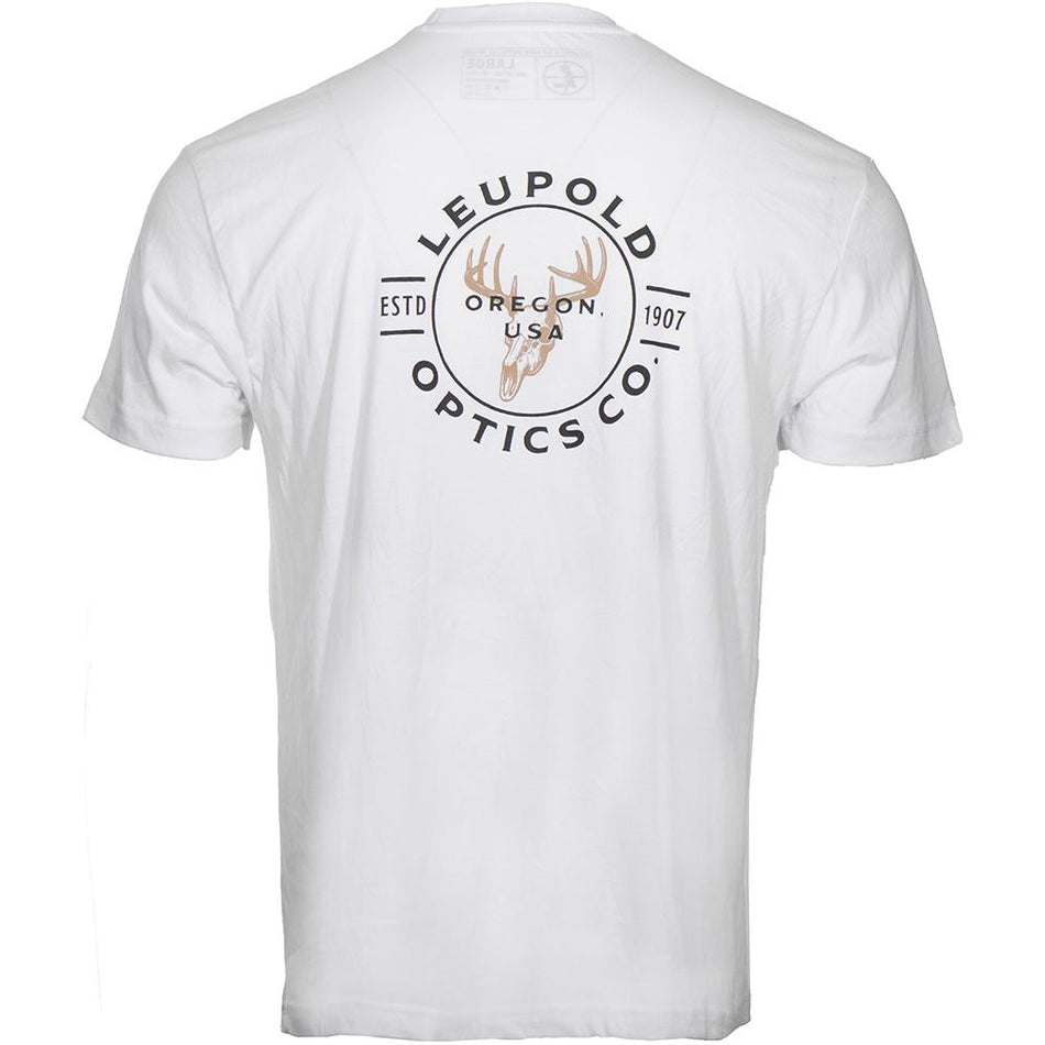 Leupold Buck Country Cotton Poly Blend Short Sleeve Shirt White L