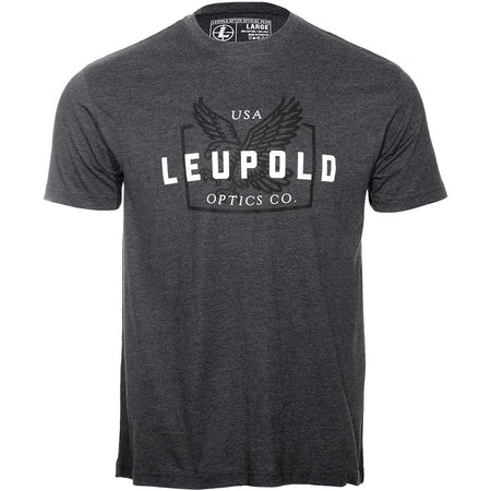 Leupold Eagle Logo Short Sleeve Shirt Charcoal Size Large