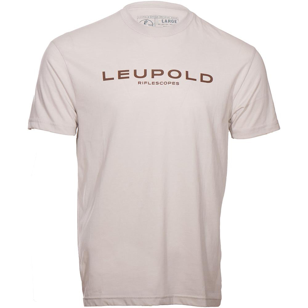 Leupold Riflescopes Short Sleeve Tee Shirt Sand Size XL