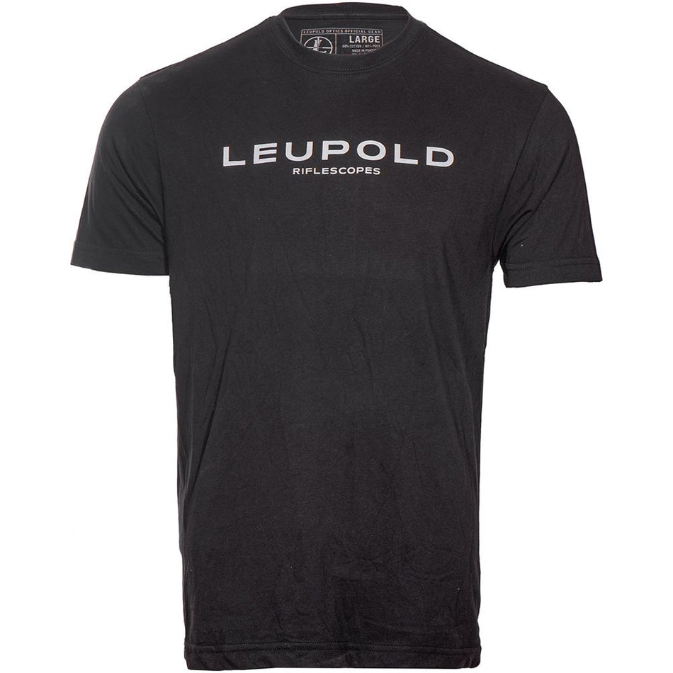 Leupold Riflescopes Short Sleeve Graphic Tee Black Size Medium