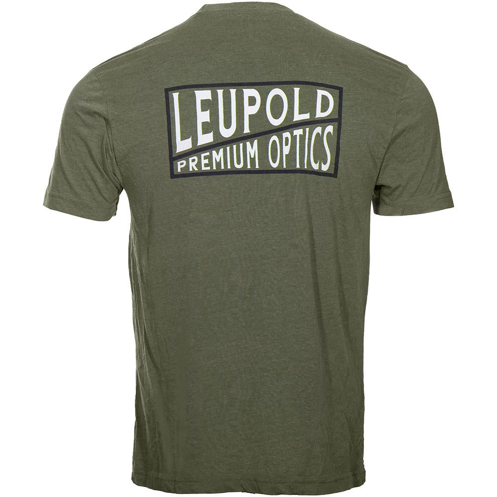 Leupold Premium Optics Cotton Poly Blend Short Sleeve T-Shirt Light Olive L
