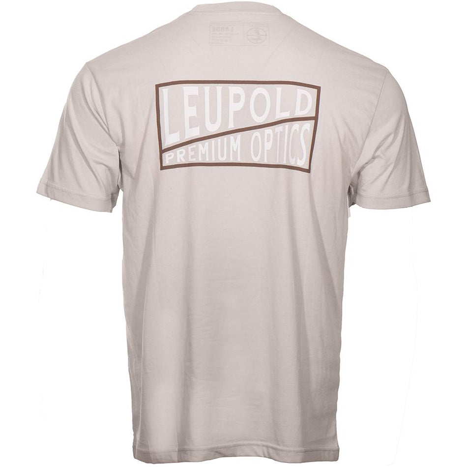 Leupold Premium Optics Short Sleeve Tee Cotton Poly Blend Sand 2XL
