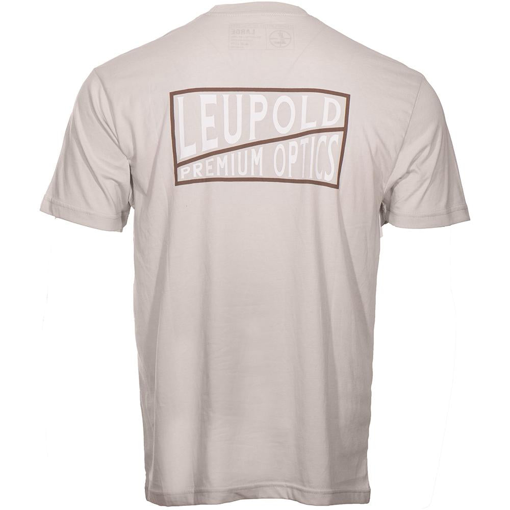 Leupold Premium Optics Cotton Blend Short Sleeve Tee Sand Size M