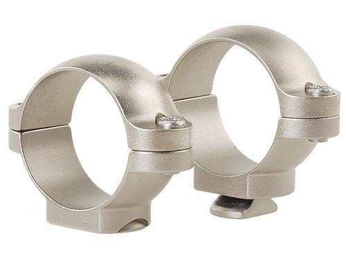 Leupold STD Windage Adjustable 2-Piece 1" Low Silver Scope Rings Steel