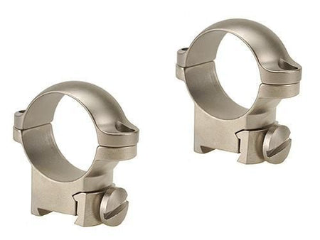 Leupold Sako 2-Piece Solid Steel Scope Ring Mounts 1 Inch Medium Silver