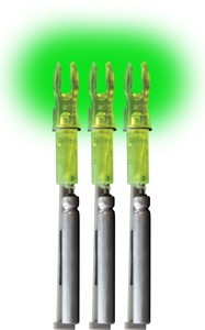Lumenok X-Series Green Lighted Arrow Nock 3-Pack