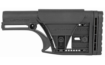 Luth-AR MBA-1 Rifle Buttstock, 3-Axis Butt Plate, Adjustable Length of Pull & Cheek Height, AR-15/AR-10 Compatible, Black MBA-1-3AX