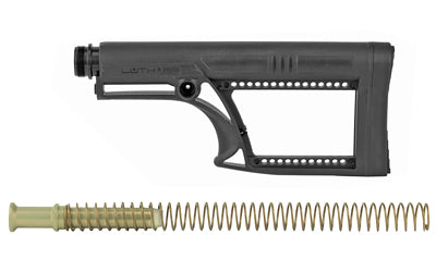 Luth-AR MBA-2K308 Stock Assembly with Buffer and Spring, AR-10 Rifle Length, Black