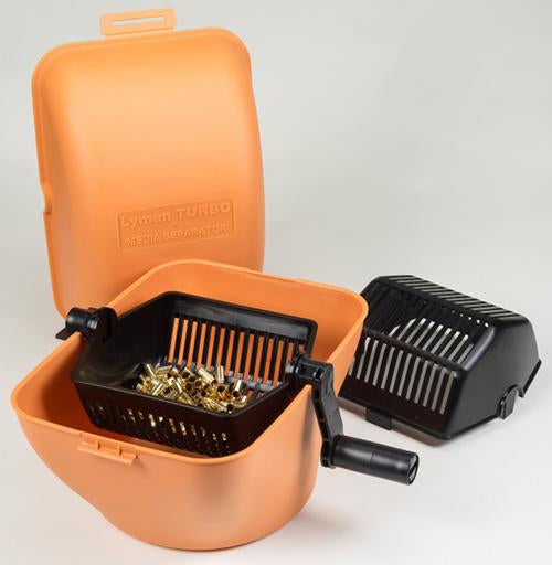 Lyman Rotary Case/Media Separator with Improved Latches and Crank Handle