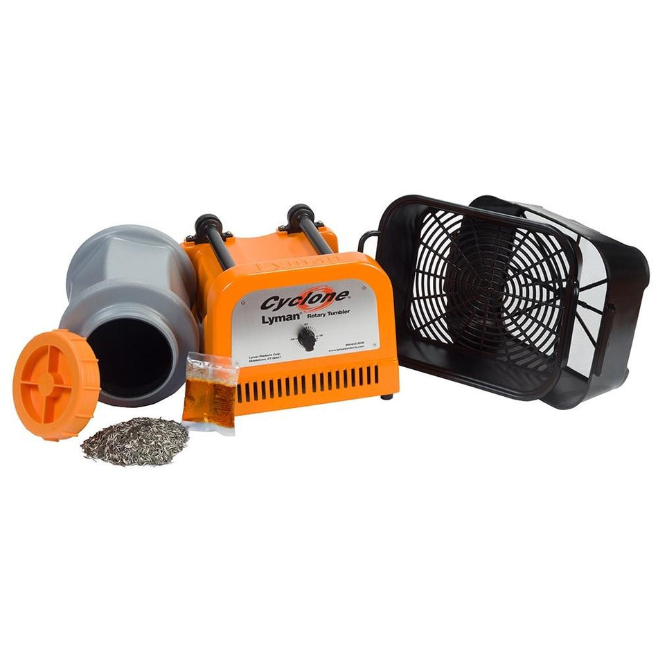 Lyman Cyclone Rotary Brass Case Tumbler with Stainless Steel Media 115V