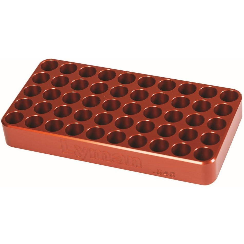 Lyman Deluxe Aluminum Reloading Block .565" Hole - 50 Round