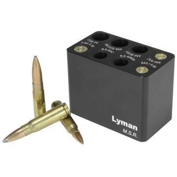 Lyman MSR Ammo Checker Block 7833003 Black Multi-Rifle Caliber Gauge