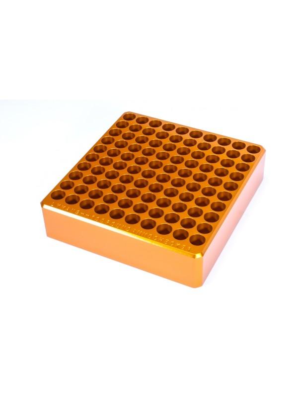 Lyman 100 Hole 9mm Ammo Checker Gauge Block for Reloaders