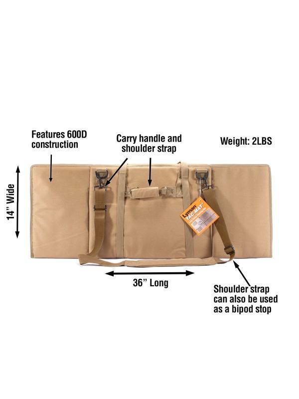 Lyman Tac-Mat Long Range Shooting Mat FDE with Carry Strap