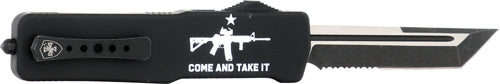 Templar Large Zinc OTF Come & Take It AR 3.5" D2 Serrated Knife