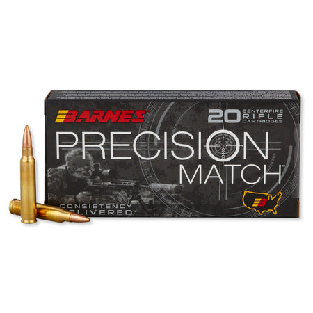 Barnes 5.56x45mm NATO 30848 Precision Match Open Tip Match Boat Tail 85 Grain