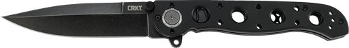 CRKT M16-02DB Folding Knife 3.5" Plain Edge D2 Steel Black Deadbolt