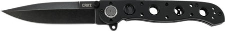CRKT M16-02DB Folding Knife 3.5" Plain Edge D2 Steel Black Deadbolt