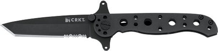 CRKT M16-10KSF Folding Knife 2.94" Half Serrated Tanto Black Blade