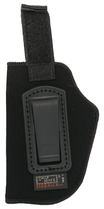Uncle Mike's Inside The Pants Open Style Holster Size 01 Black Suede Like Medium Autos 3 to 4 Inch Barrel Left Hand