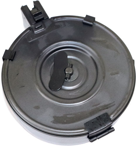 Iver Johnson AK47 75rd Black Metal Drum Rifle Magazine