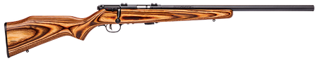 Savage Arms 25700 Mark II BV Full Size 22 LR 5+1 21" Matte Black Heavy Button Rifled Barrel, Matte Black Drilled & Tapped Carbon Steel Receiver, Satin Brown Fixed Laminate Stock, Right Hand