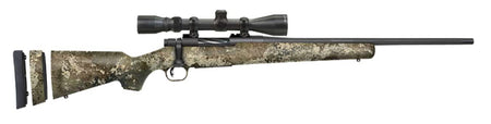 Mossberg 28065 Patriot Super Bantam 243 Win Rifle - 20" Fluted Barrel, Blued Finish, TrueTimber Strata Stock, Right Hand (Youth) w/ 3-9x40mm Scope