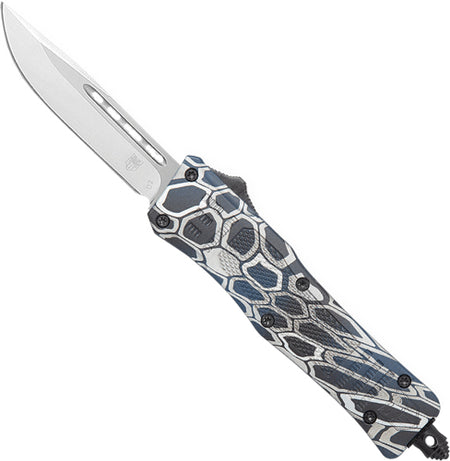 CobraTec CTK1 Medium OTF Knife Blue Cobra Skin CRKTE 3" Drop Point