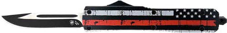 Templar Knife Slim Out-the-Front Back the Red 3.1" Drop Point Black