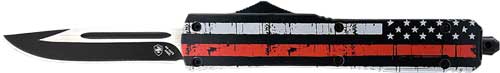 Templar Knife Slim Out-the-Front Back the Red 3.1" Drop Point Black