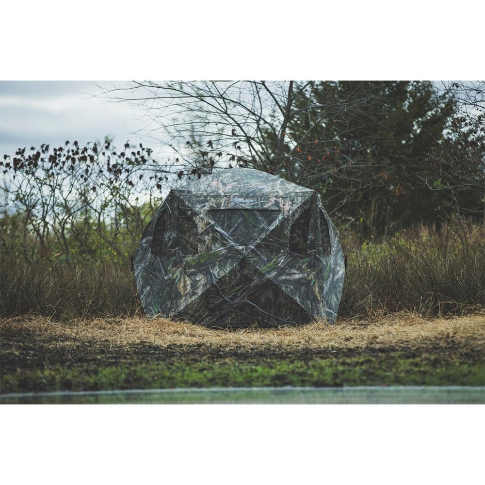 Ameristep Brickhouse Wide-Bottom Extreme Hub Blind - Mossy Oak Country DNA