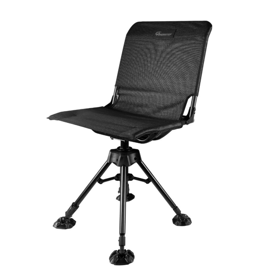Ameristep 360-Degree Silent Rotation Hunting Blind Chair Black Ergo-Mesh