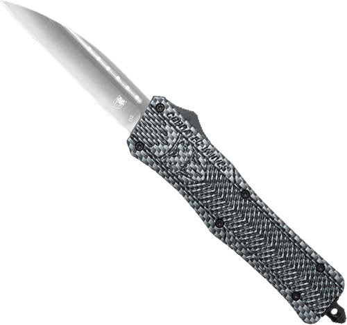 CobraTec CTK1 Medium OTF Knife Carbon Fiber Handle 3" Wharncliffe Blade