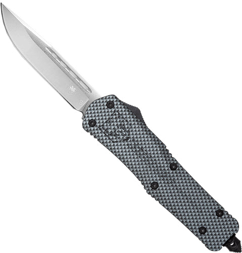 CobRaTec FS3 Medium OTF Carbon Fiber 3" D2 Drop Point Blade Knife