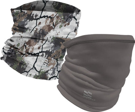Mobile Cooling Neck Gaiter Black Camo and Morel 2-Pack OSFM