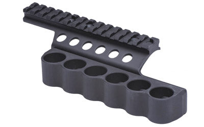 Mesa Tactical 92010 SureShell 6-Shell Saddle Carrier with Rail, Benelli Super Nova, 12 Ga, 5.5"