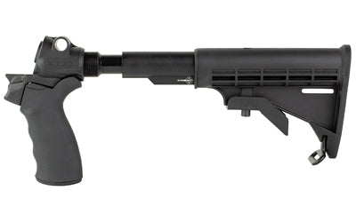 Mesa Tactical Mossberg 500 590 LEO Collapsible Stock Kit AR-15 Style Stock Adapter A2 Stock Hogue Pistol Grip Black Finish