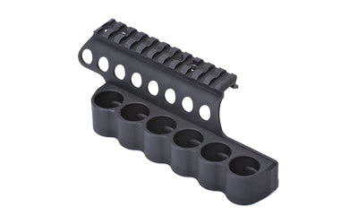Mesa Tactical 93630 SureShell 6-Shell Saddle Carrier with Picatinny Rail, Mossberg 500/590, 12 Ga